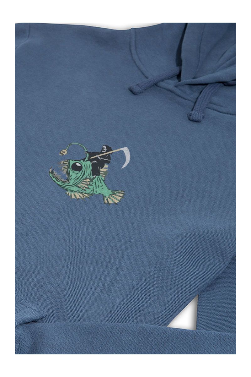 Navy Premium Cotton  Design Pullover Hoodie