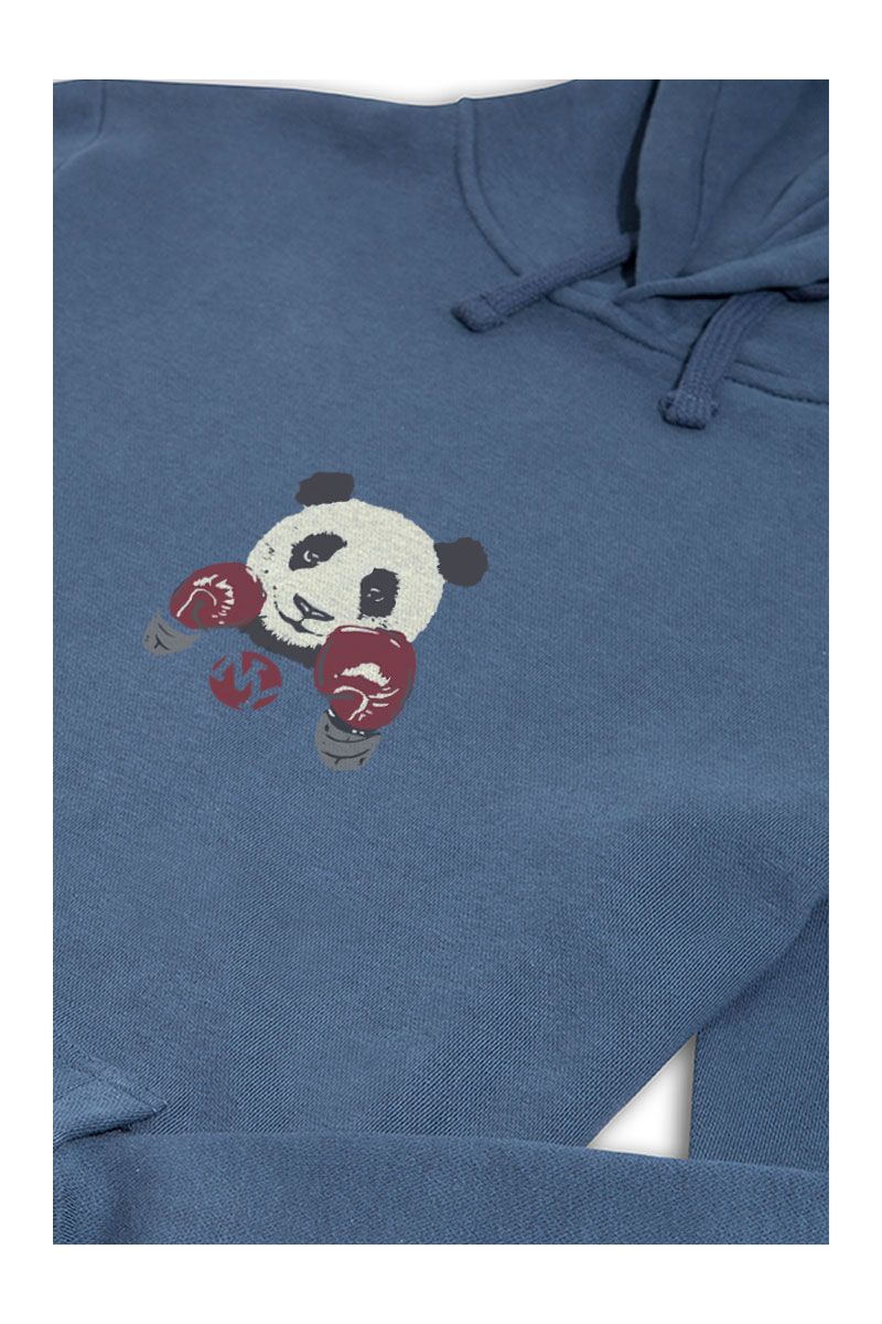 Navy Premium Cotton  Design Pullover Hoodie