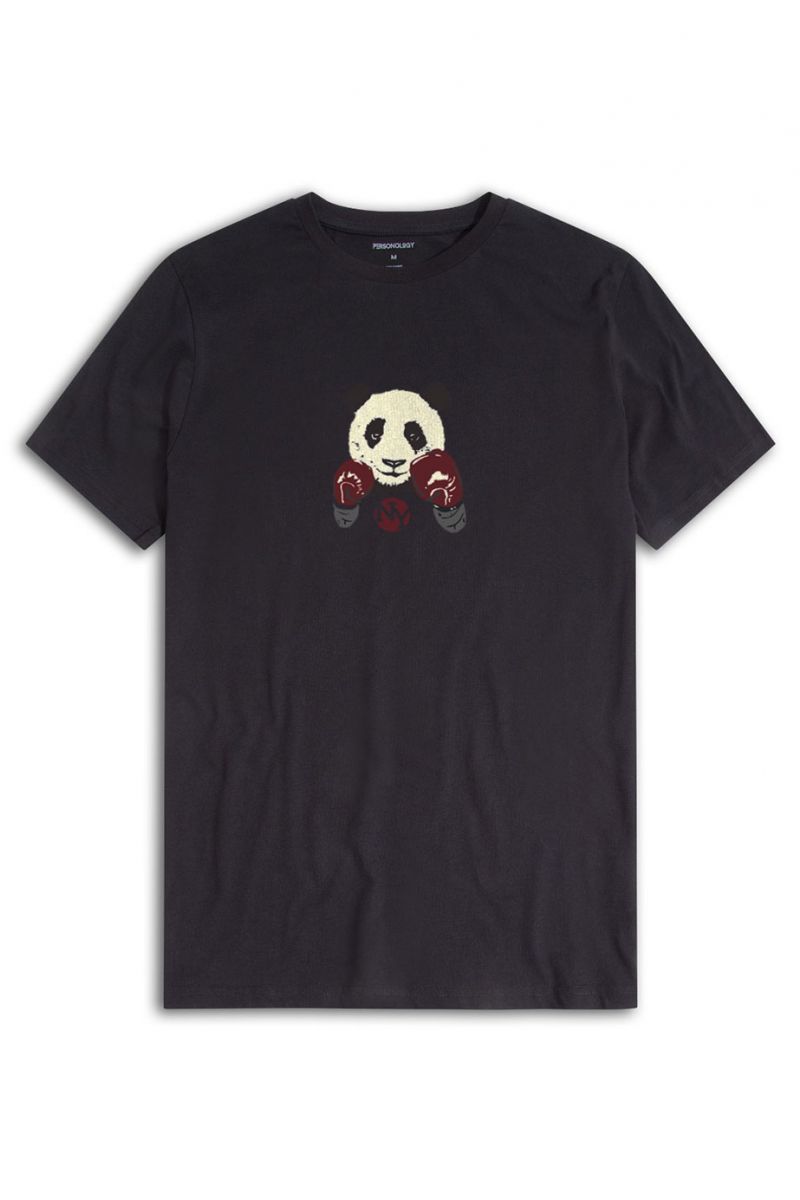 Black Soft Fabric Design Short Sleeve Tee