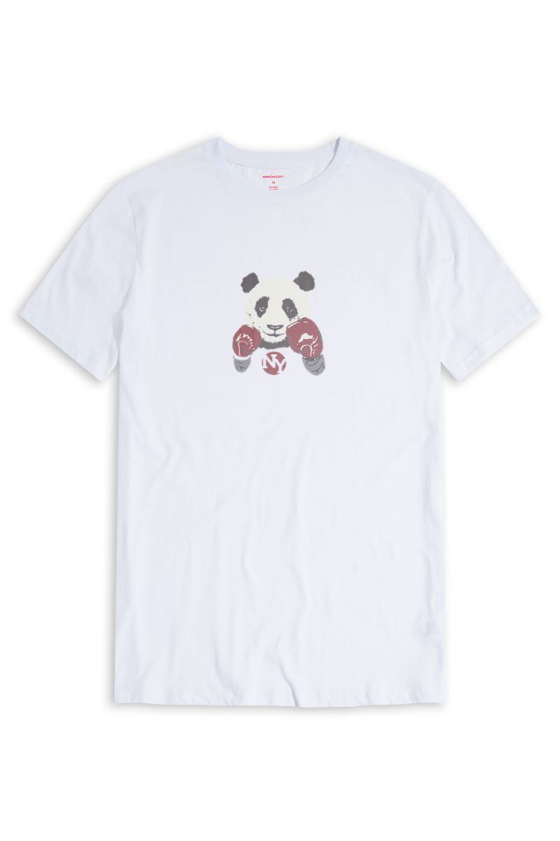 White Soft Fabric Design Short Sleeve Tee