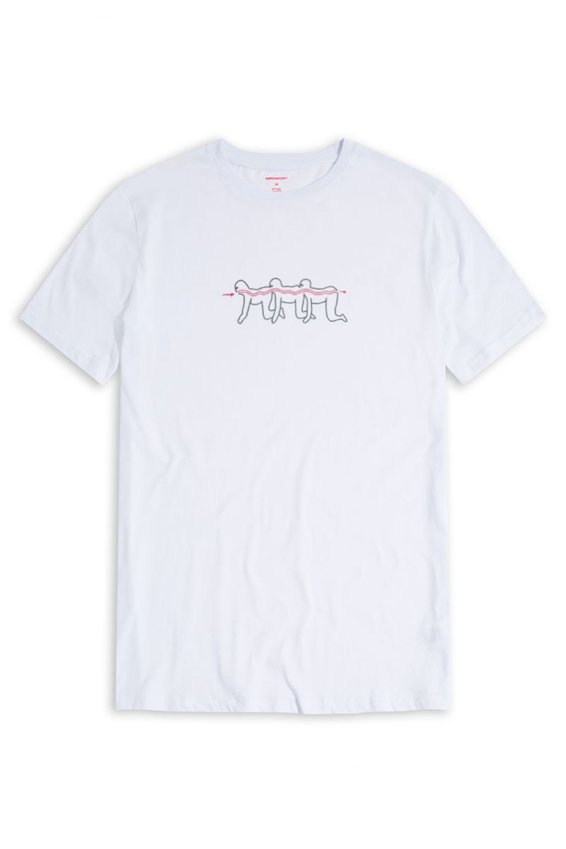 White Soft Fabric Design Short Sleeve Tee