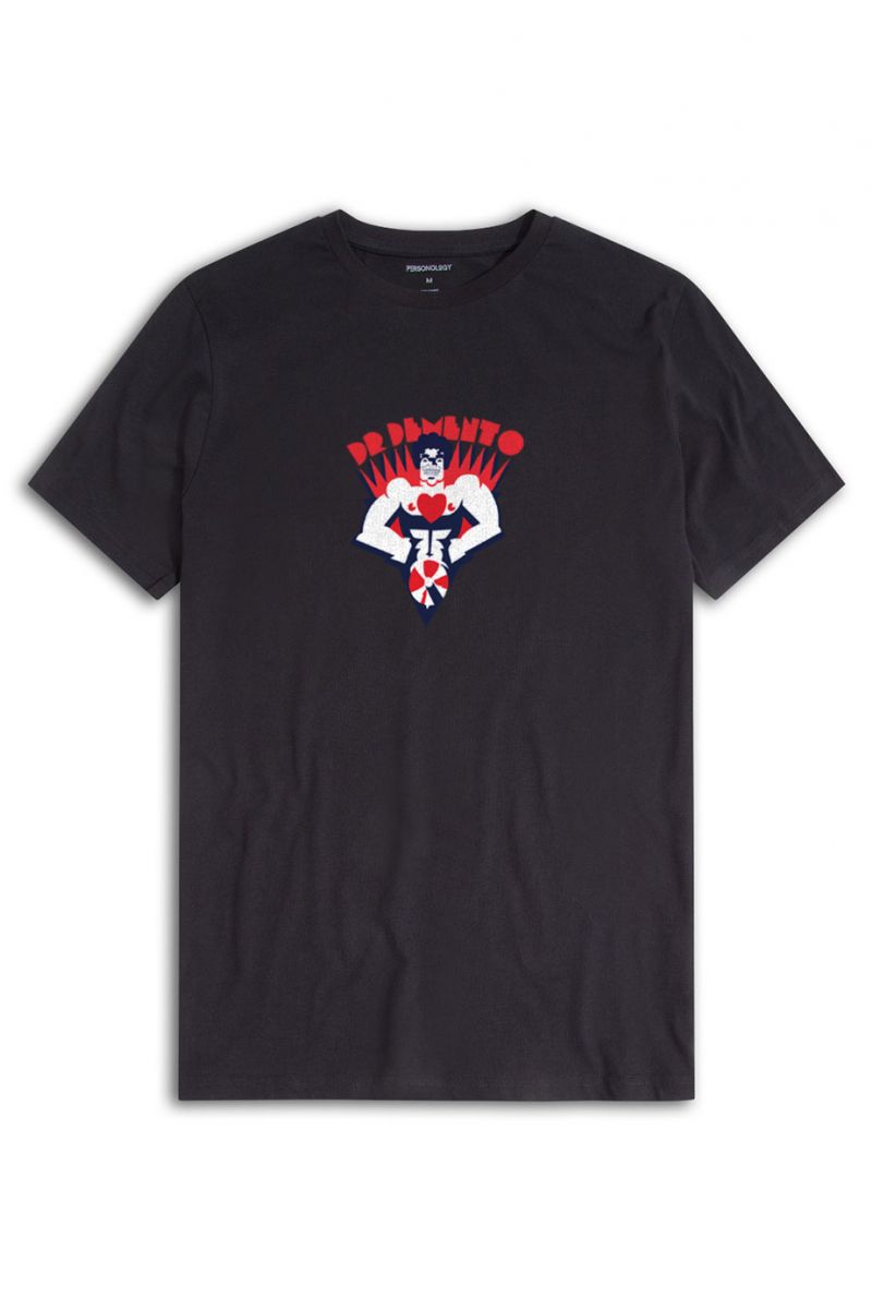 Black Soft Fabric Design Short Sleeve Tee