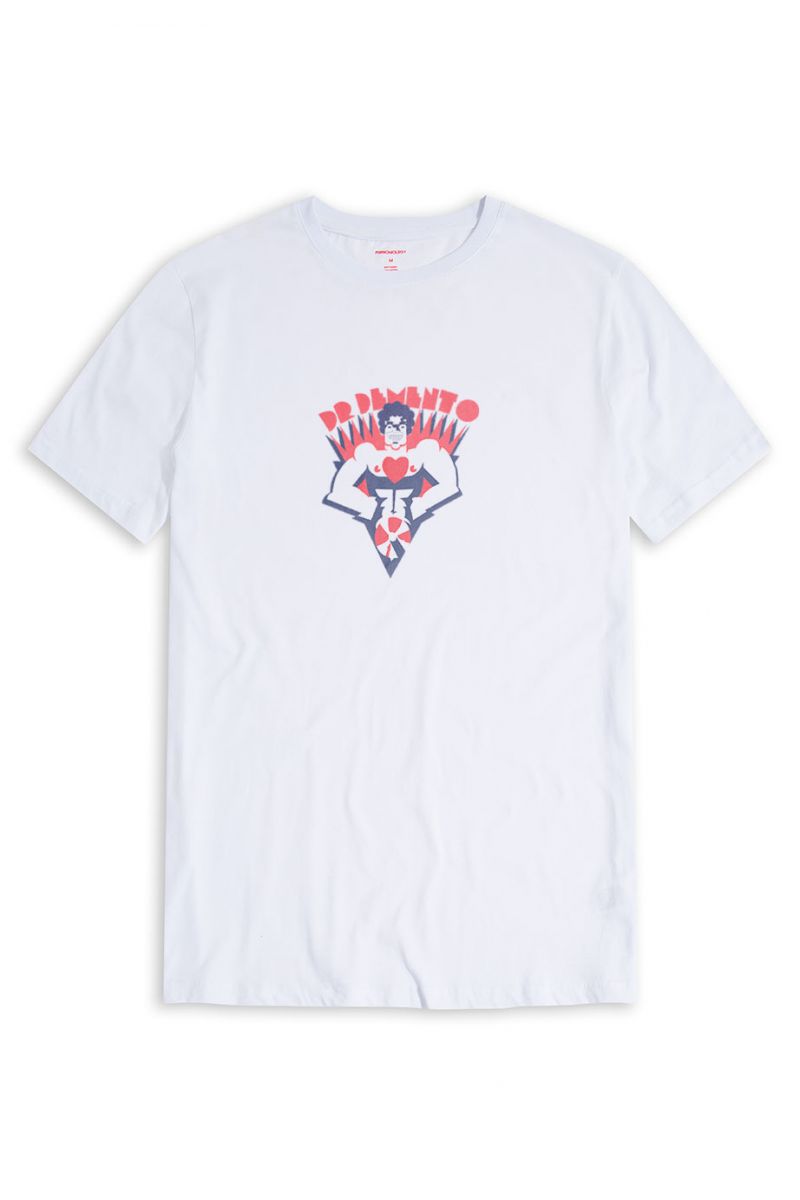 White Soft Fabric Design Short Sleeve Tee