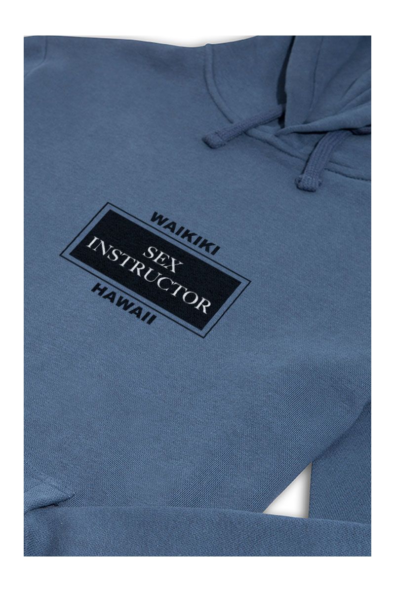 Navy Premium Cotton  Design Pullover Hoodie