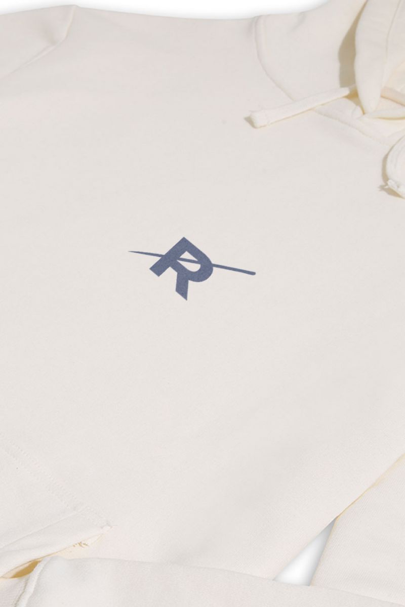Ecru Premium Cotton  Design Pullover Hoodie