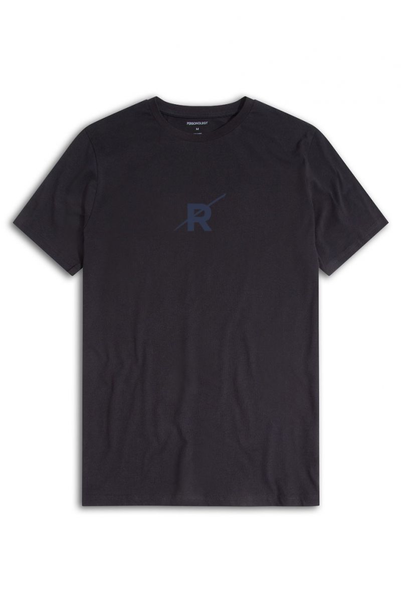 Black Soft Fabric Design Short Sleeve Tee