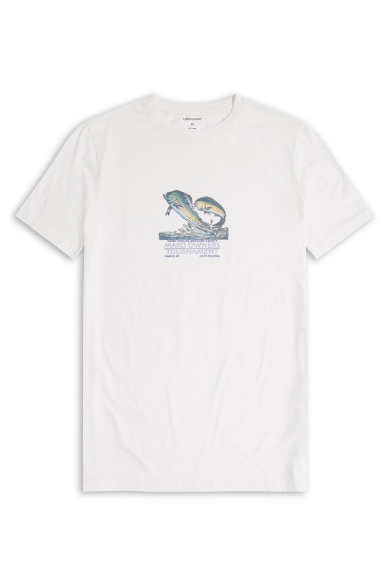 Off White Soft Fabric Design Short Sleeve Tee