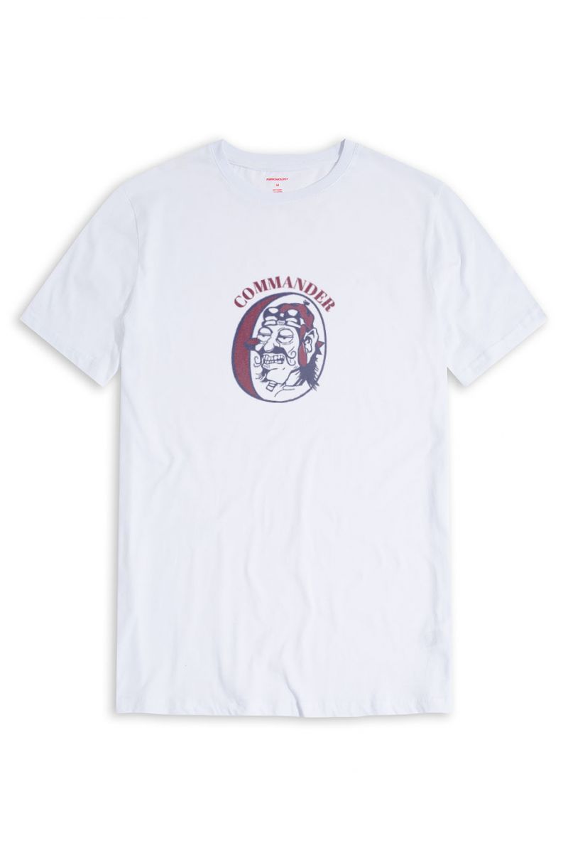 White Soft Fabric Design Short Sleeve Tee
