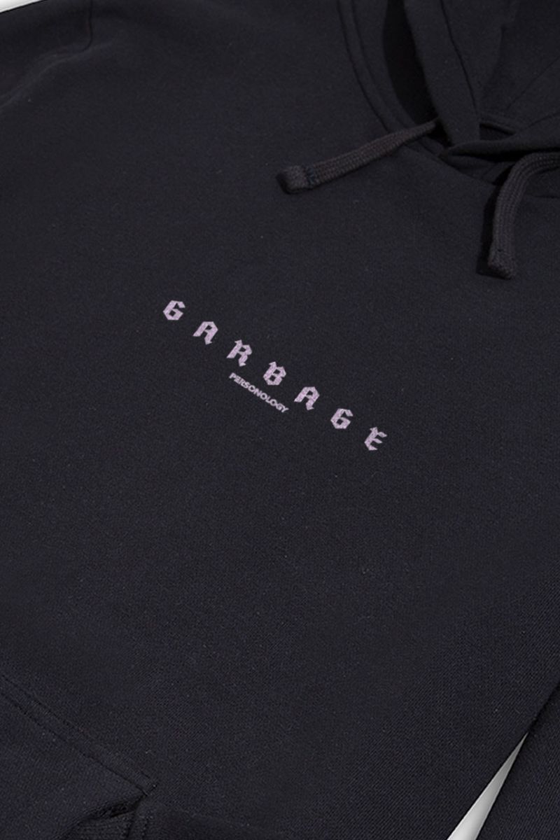 Black Premium Cotton Garbage Design Pullover Hoodie