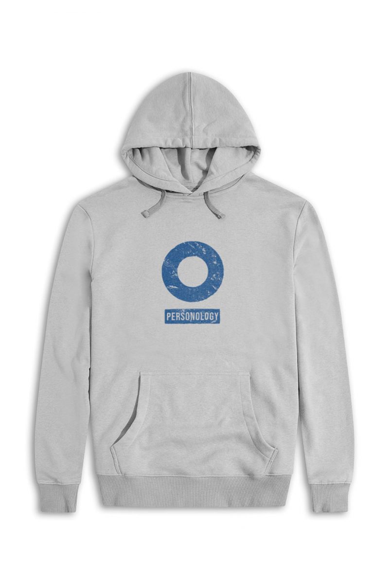 Grey Premium Cotton Basic Design Pullover Hoodie