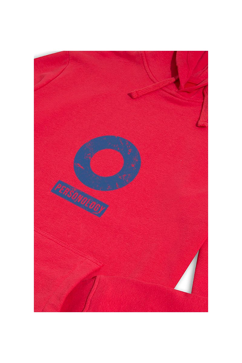 Red Premium Cotton Basic Design Pullover Hoodie