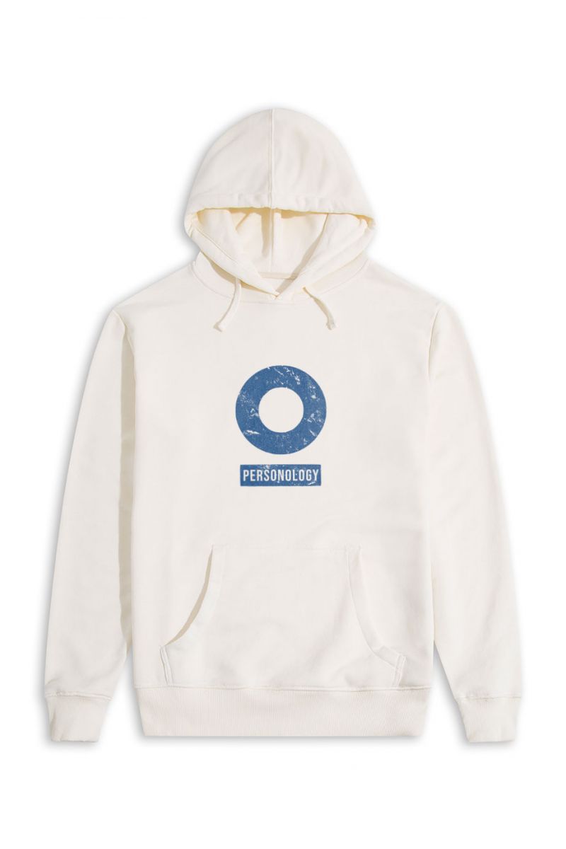 Ecru Premium Cotton Basic Design Pullover Hoodie