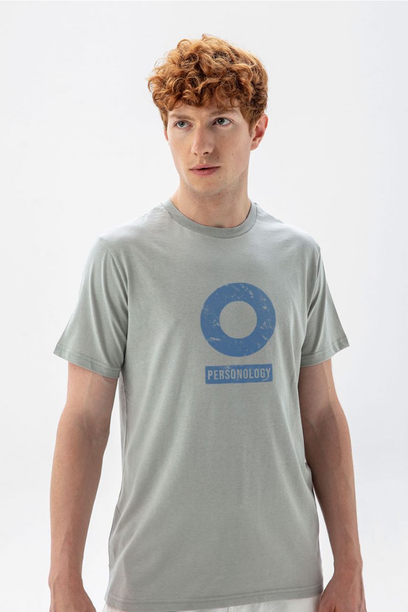 Grey Soft Fabric Basic Design Short Sleeve Tee