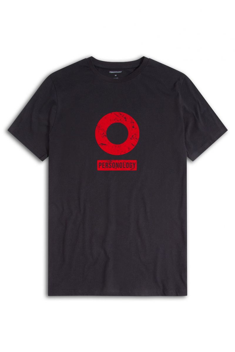 Black Soft Fabric Basic Design Short Sleeve Tee