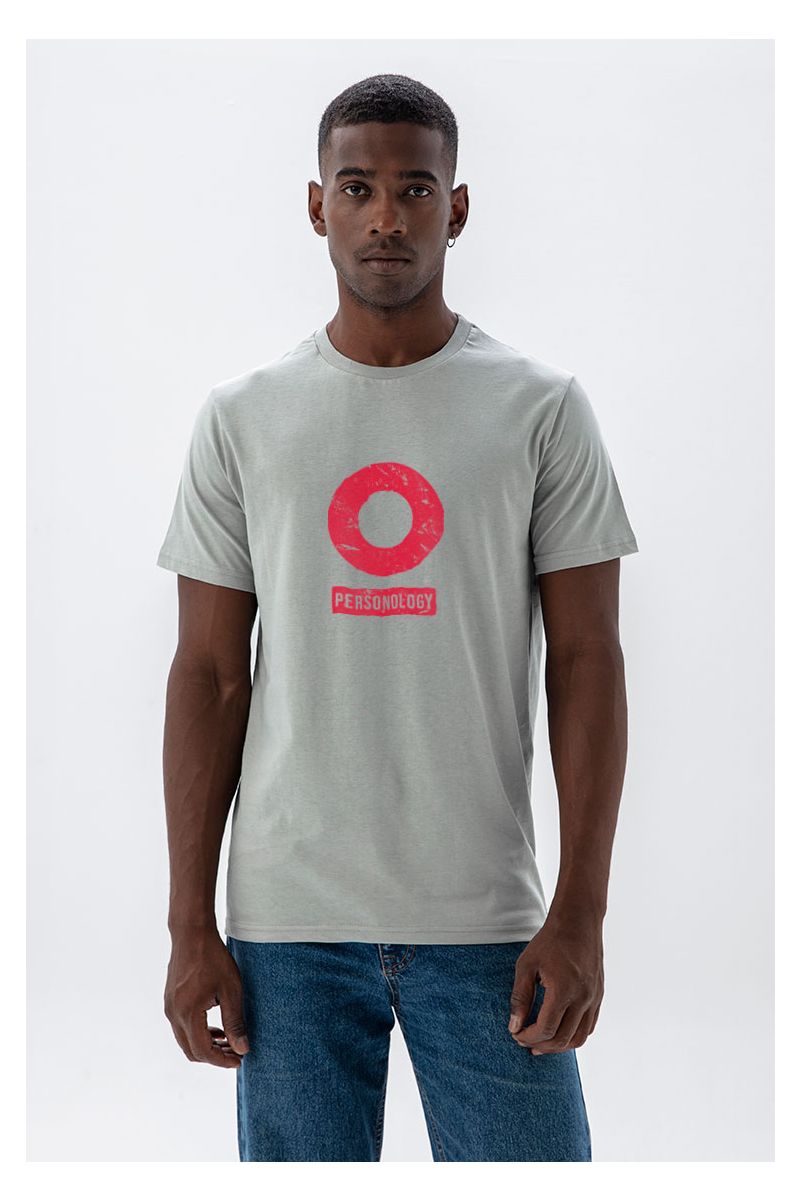 Grey Soft Fabric Basic Design Short Sleeve Tee