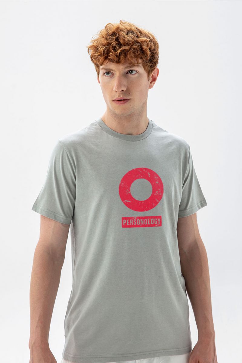 Grey Soft Fabric Basic Design Short Sleeve Tee