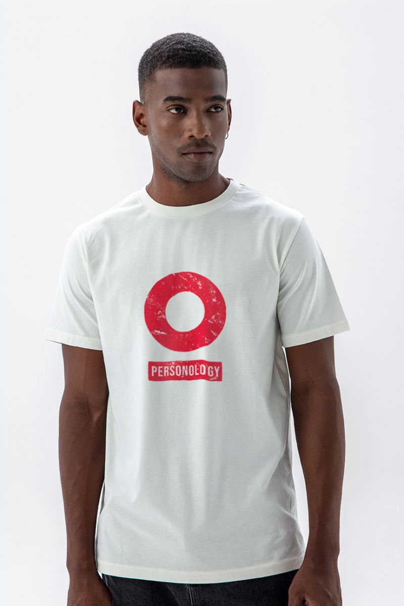 Off White Soft Fabric Basic Design Short Sleeve Tee