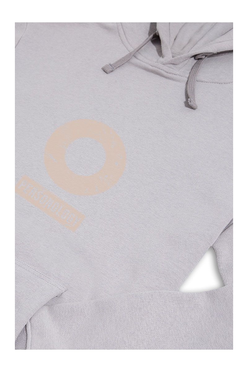 Grey Premium Cotton Basic Design Pullover Hoodie