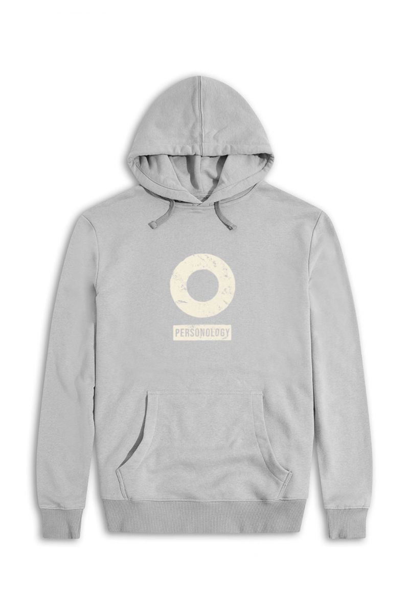 Grey Premium Cotton Basic Design Pullover Hoodie