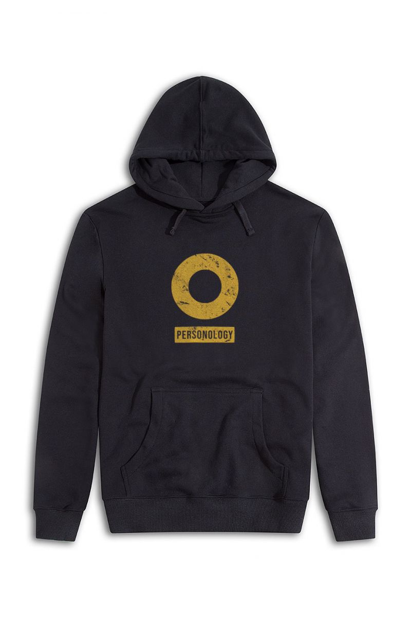 Black Premium Cotton Basic Design Pullover Hoodie