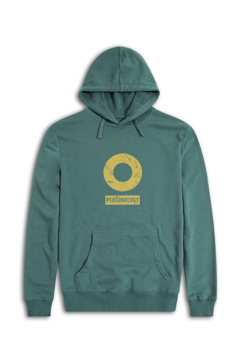 Green Premium Cotton Basic Design Pullover Hoodie