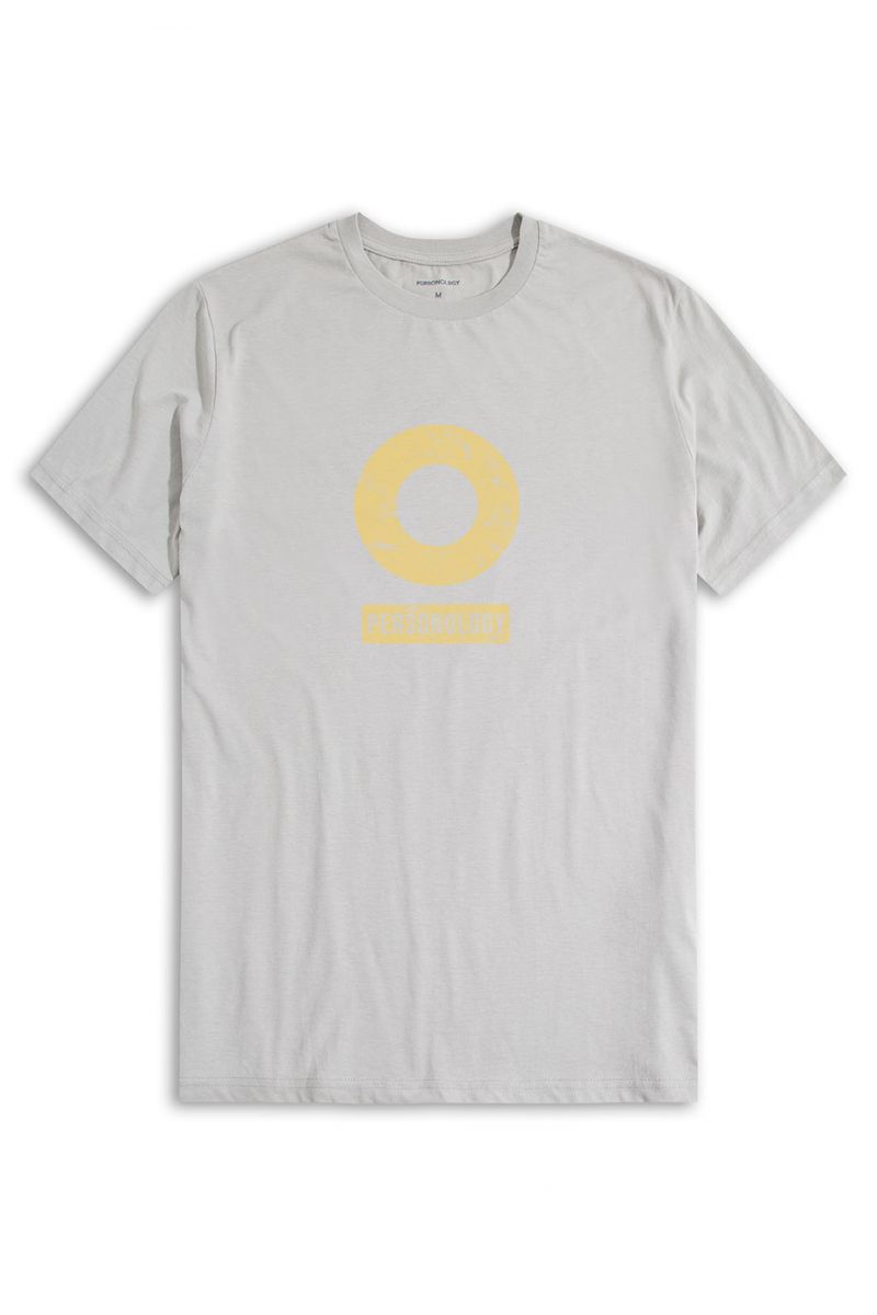 Grey Soft Fabric Basic Design Short Sleeve Tee
