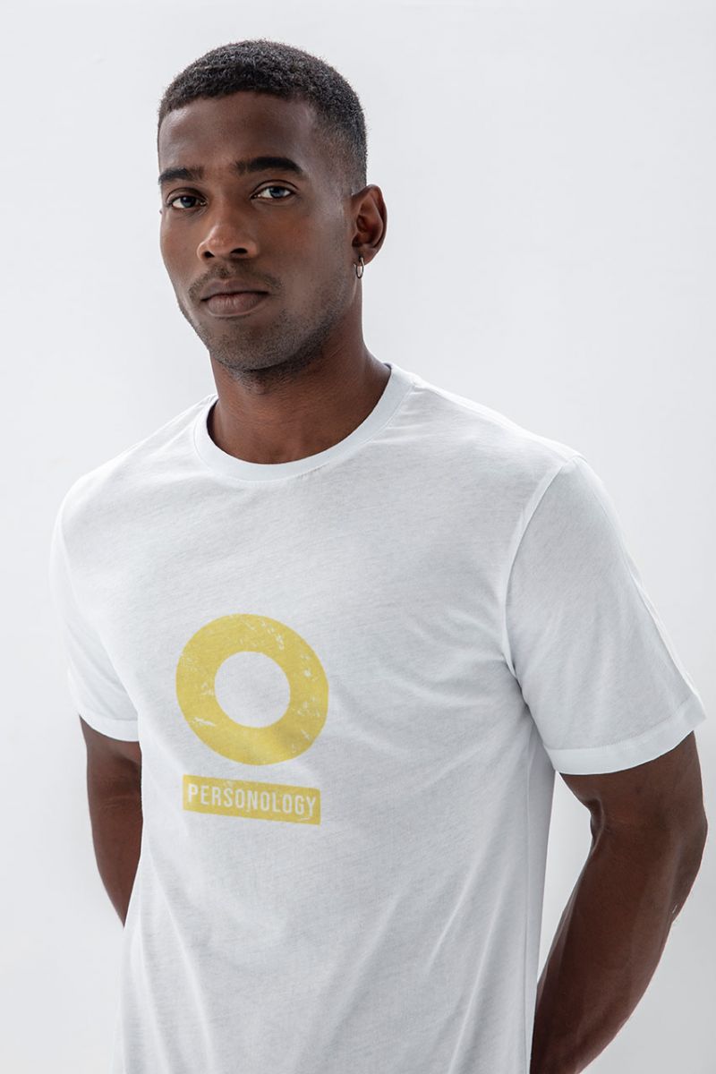 White Soft Fabric Basic Design Short Sleeve Tee