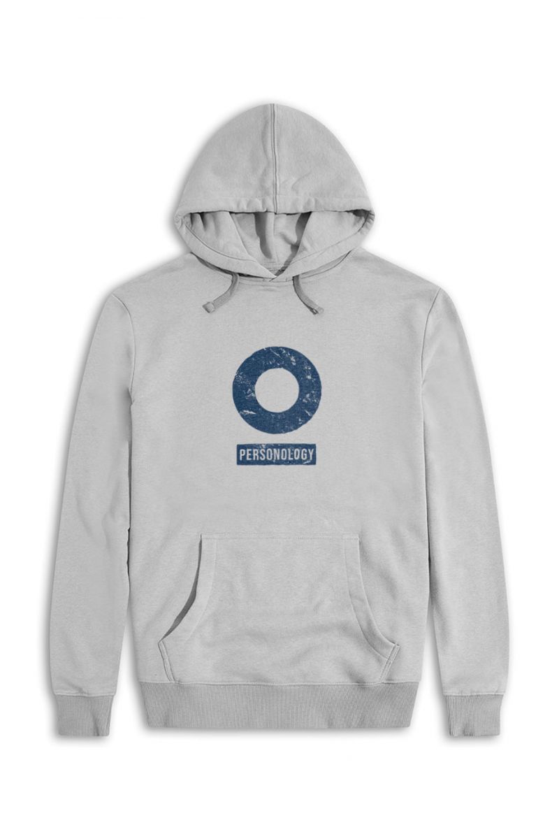 Grey Premium Cotton Basic Design Pullover Hoodie