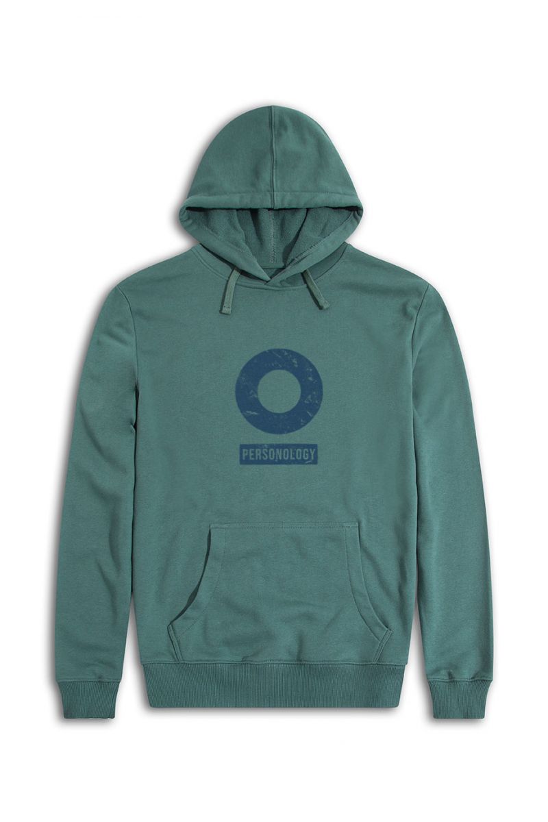 Green Premium Cotton Basic Design Pullover Hoodie