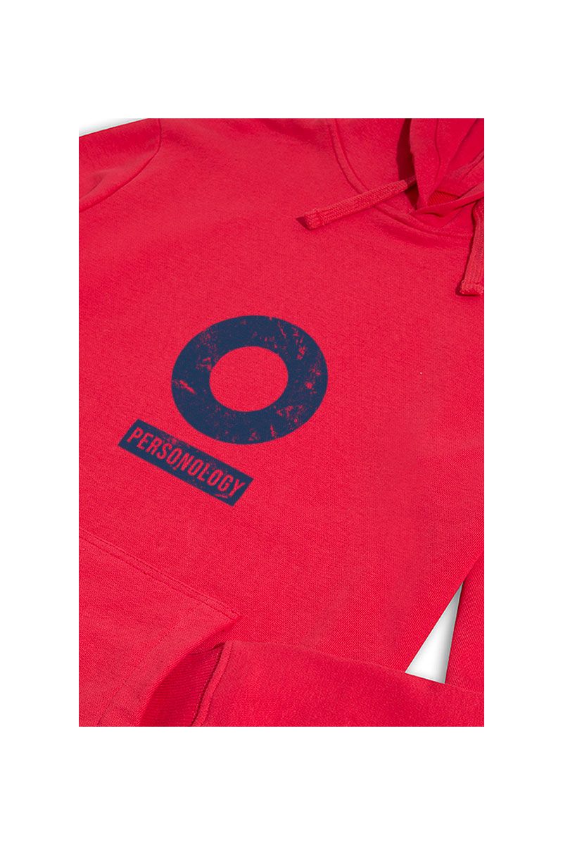 Red Premium Cotton Basic Design Pullover Hoodie