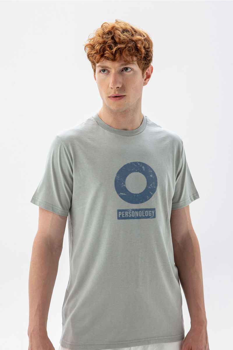 Grey Soft Fabric Basic Design Short Sleeve Tee
