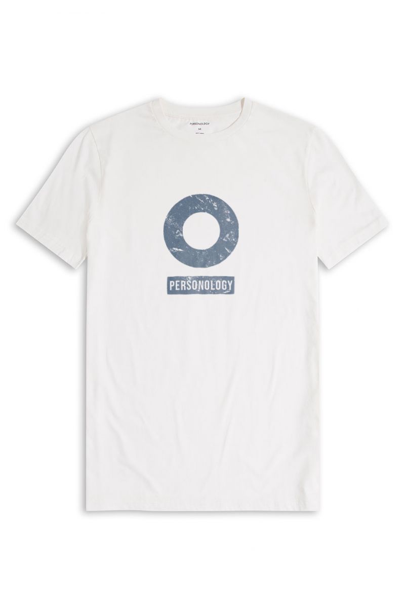 Off White Soft Fabric Basic Design Short Sleeve Tee