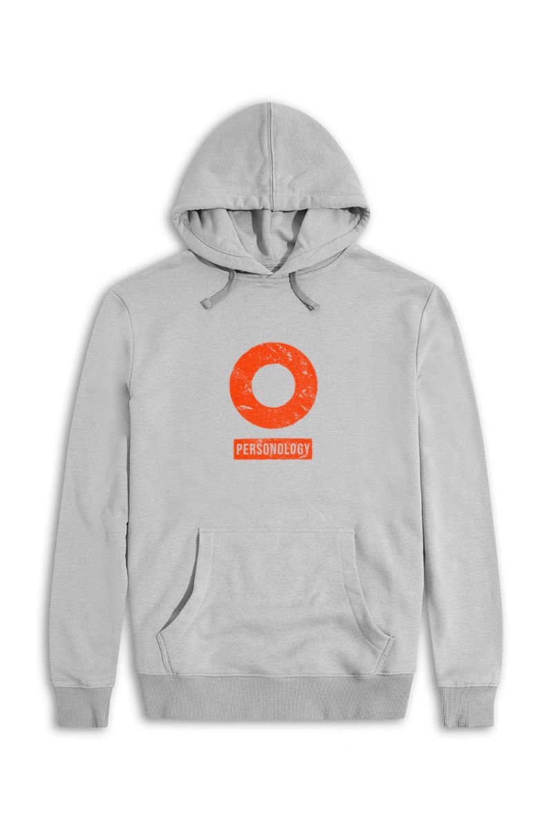 Grey Premium Cotton Basic Design Pullover Hoodie