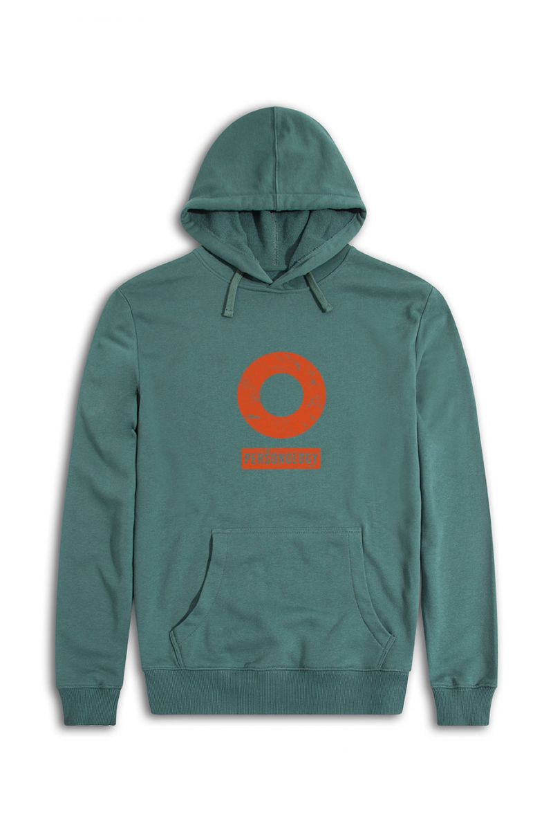 Green Premium Cotton Basic Design Pullover Hoodie