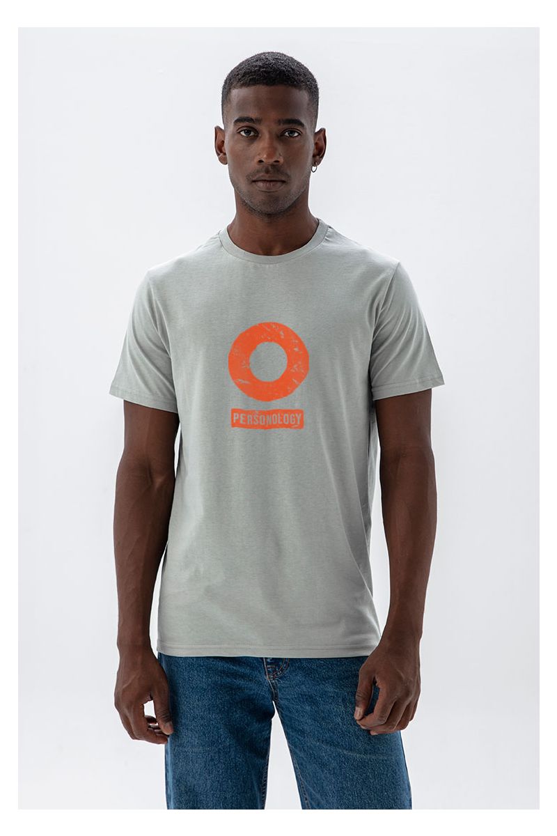 Grey Soft Fabric Basic Design Short Sleeve Tee