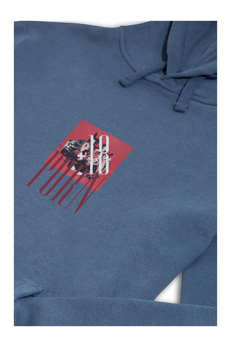 Navy Premium Cotton Porn Design Pullover Hoodie