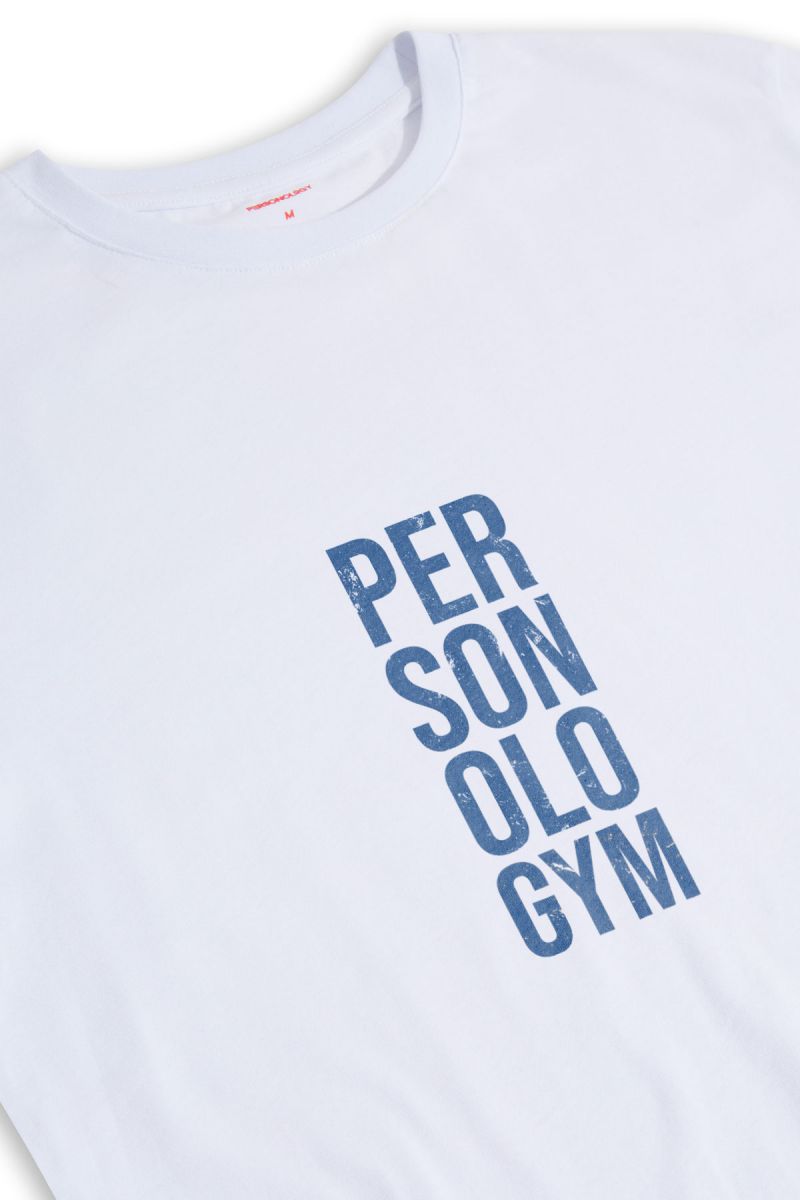 White Soft Fabric Personologym Design Short Sleeve Tee