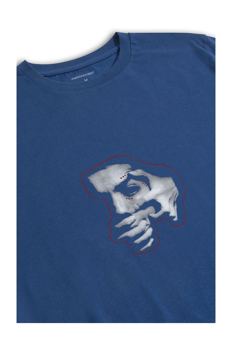 Navy Soft Fabric Silenced Design Short Sleeve Tee