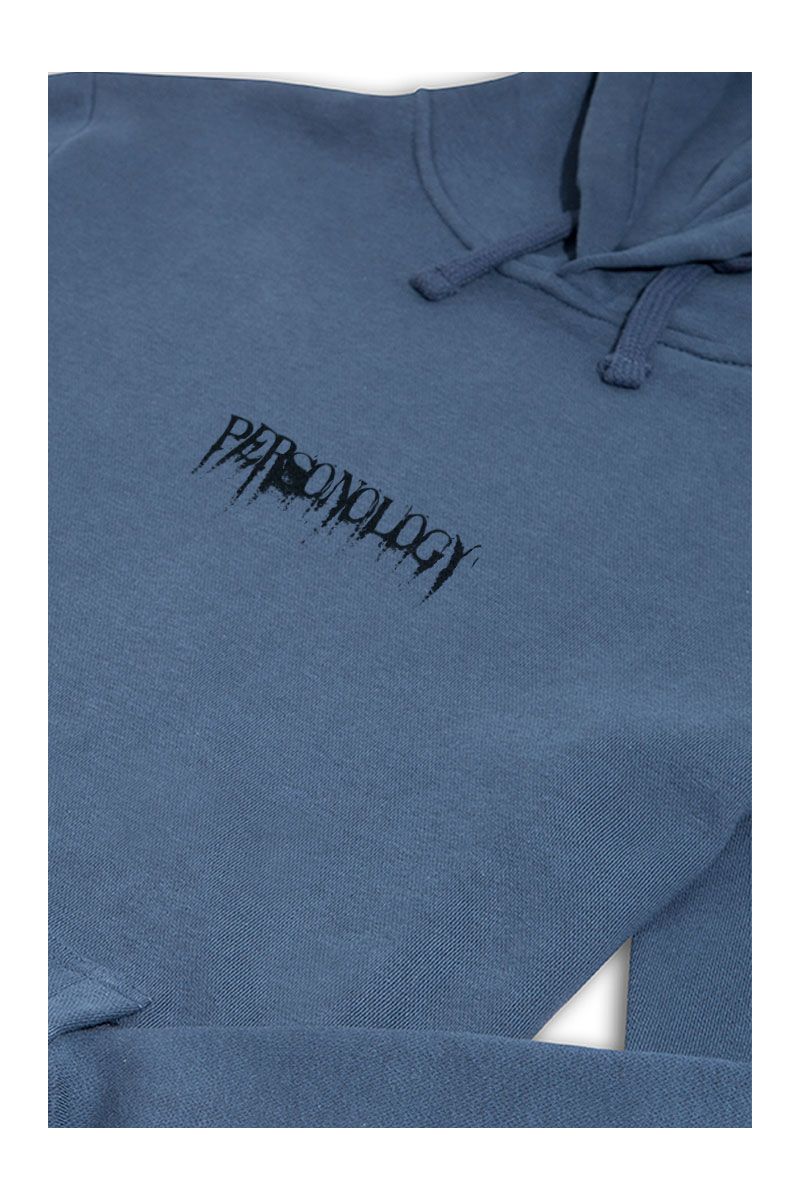 Navy Premium Cotton I am Drowning Black Design Pullover Hoodie