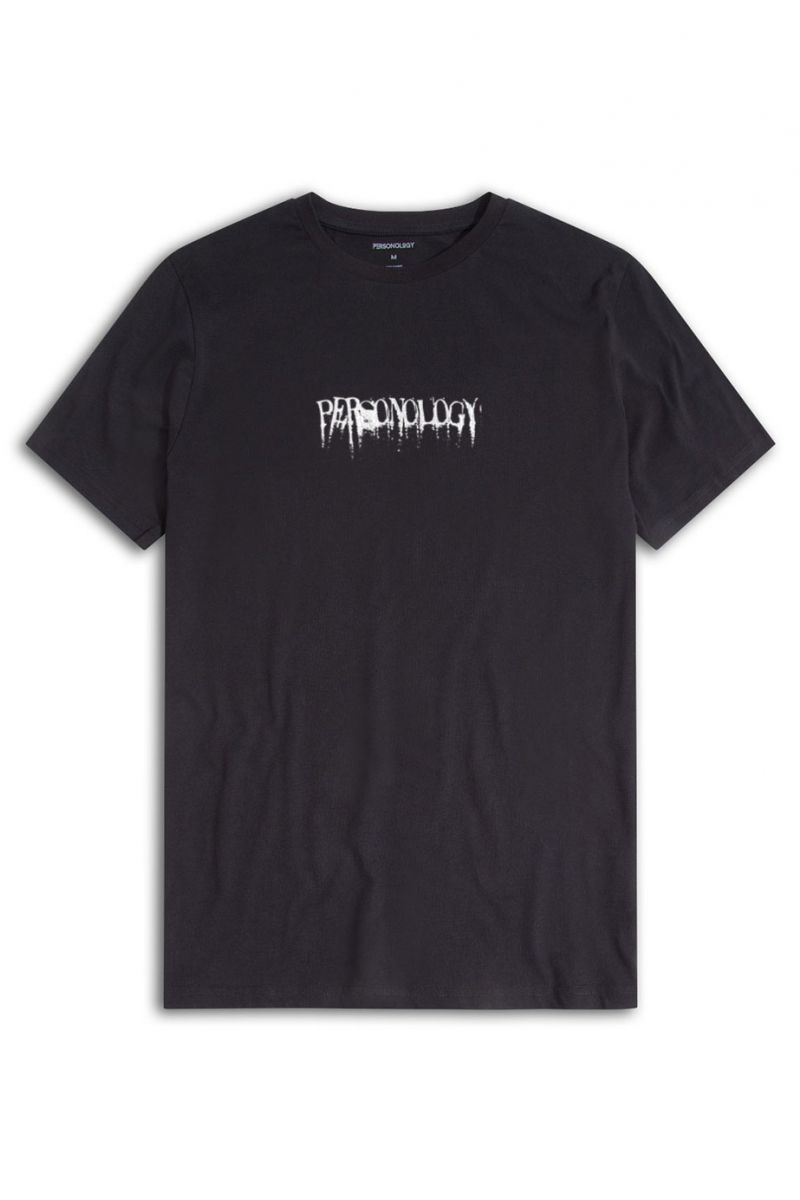Black Soft Fabric I am Drowning White Design Short Sleeve Tee