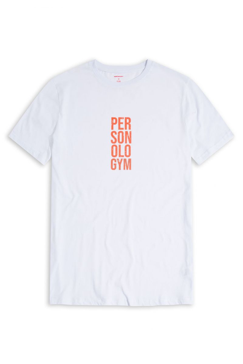White Soft Fabric Personologym Design Short Sleeve Tee