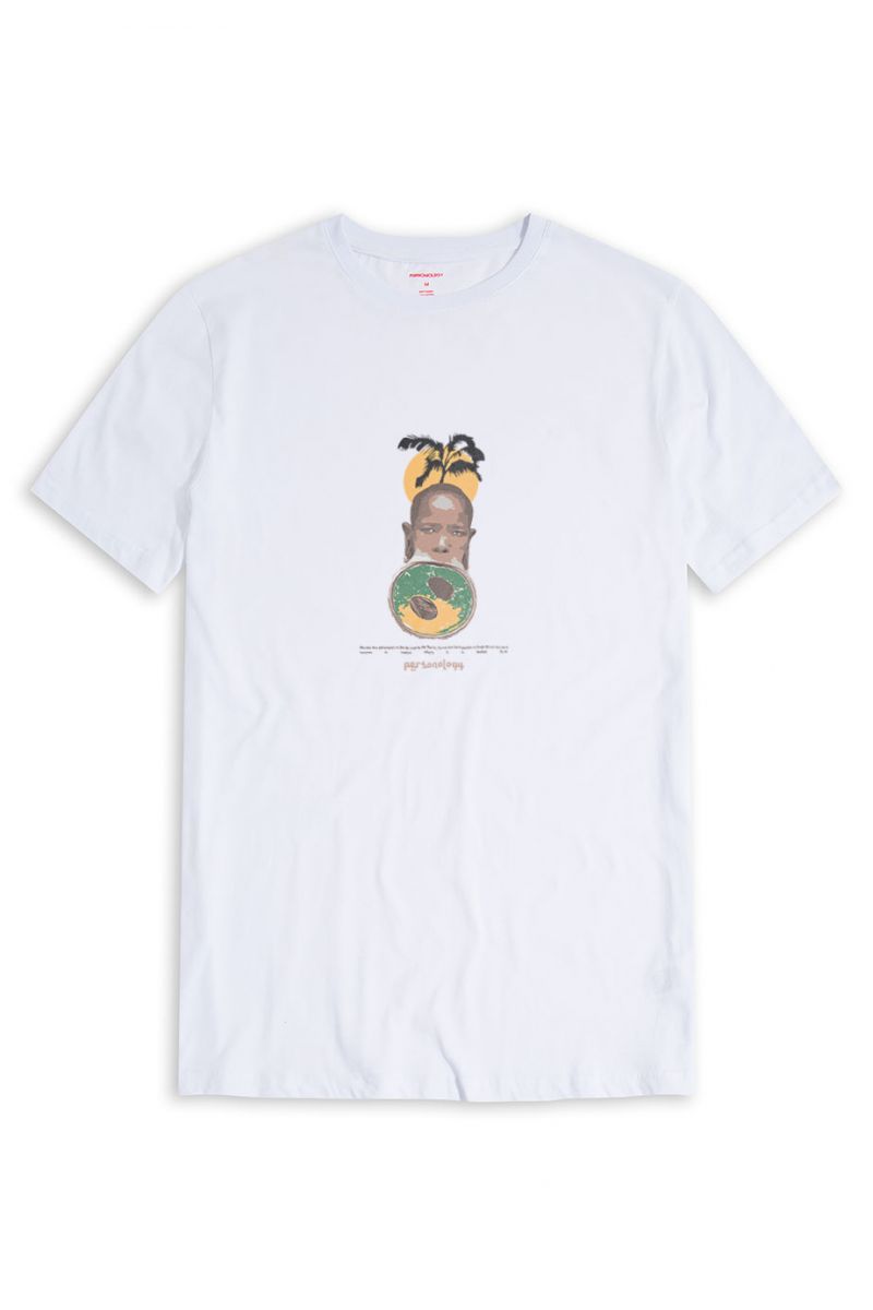 White Soft Fabric Ethiopian Beauty Design Short Sleeve Tee