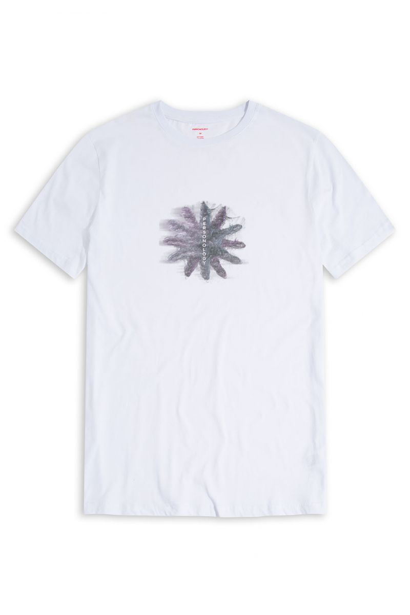 White Soft Fabric Seastar Design Short Sleeve Tee